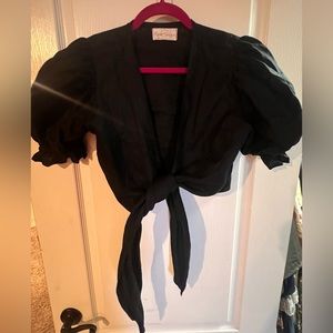 Like new black crop top